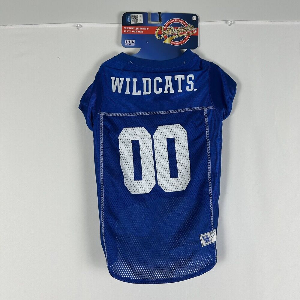 NEW Kentucky Wildcats NCAA Pet Dog Size L Mesh Football Jersey‎ NWT Large